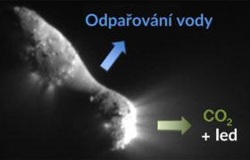 NASA vyfotografovala mladou kometu